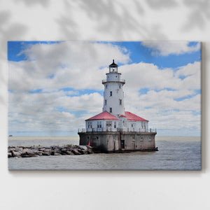Chicago Harbor Lighthouse II - Gallery Wrapped Canvas
