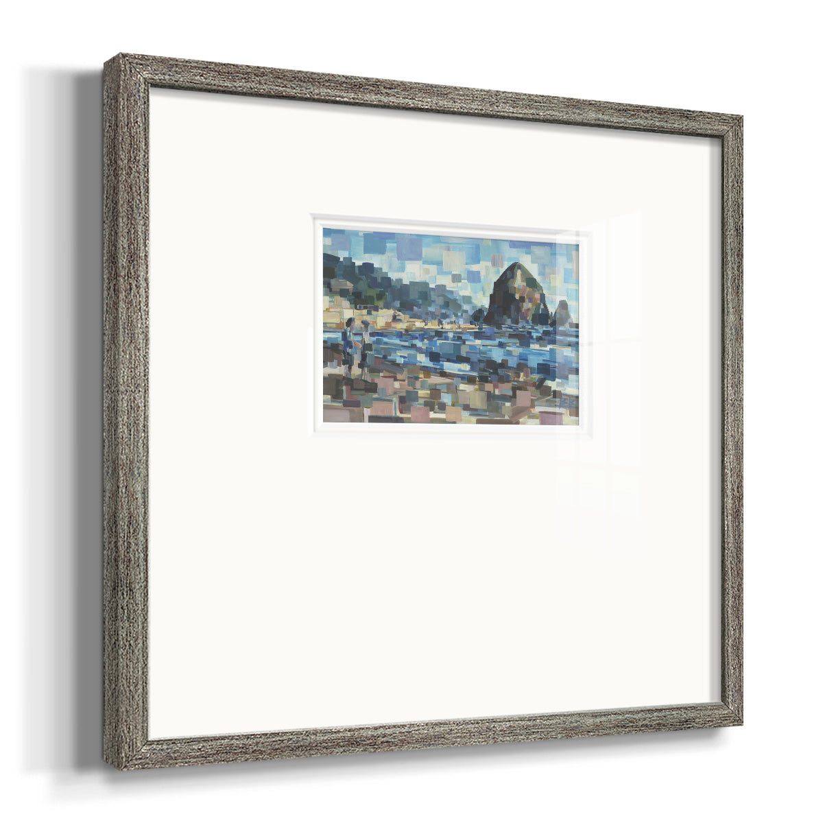 Evening in Cannon Beach Premium Framed Print Double Matboard