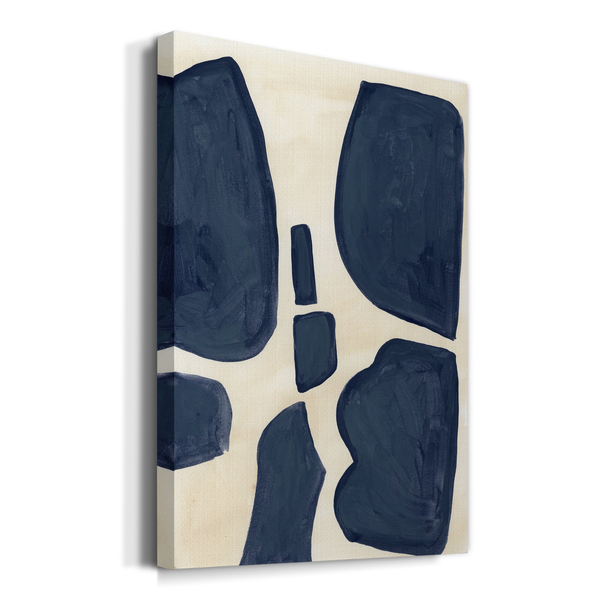 Blue Pieces II Premium Gallery Wrapped Canvas - Ready to Hang