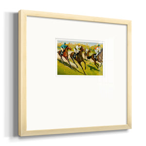Day at the Races Premium Framed Print Double Matboard