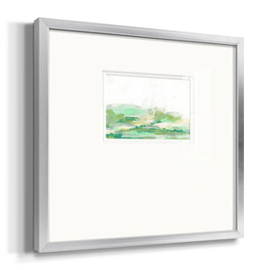 Green Mist Vista I Premium Framed Print Double Matboard