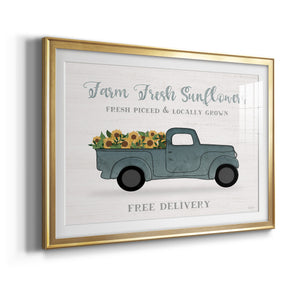 Farmers Market Truck - Modern Framed Art Print