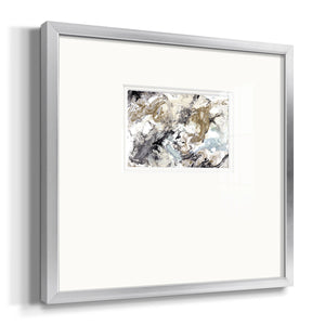 Marbelized Abstract Premium Framed Print Double Matboard