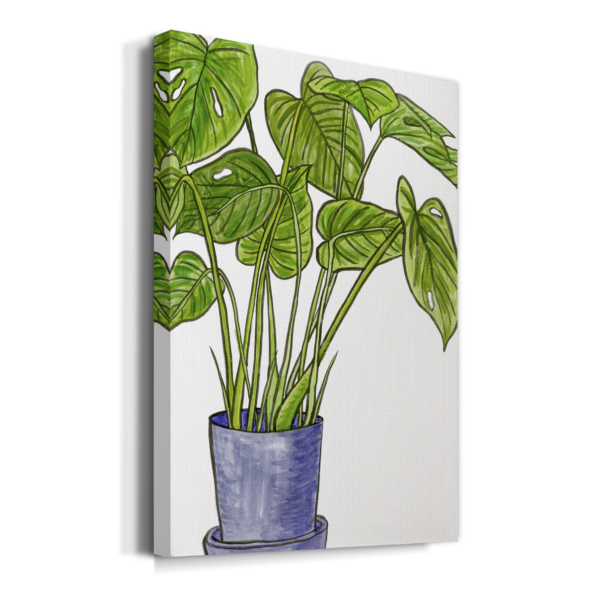 Potted Jungle III Premium Gallery Wrapped Canvas - Ready to Hang