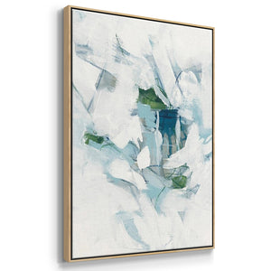 Ice Cavern I - Framed Premium Gallery Wrapped Canvas L Frame 3 Piece Set - Ready to Hang
