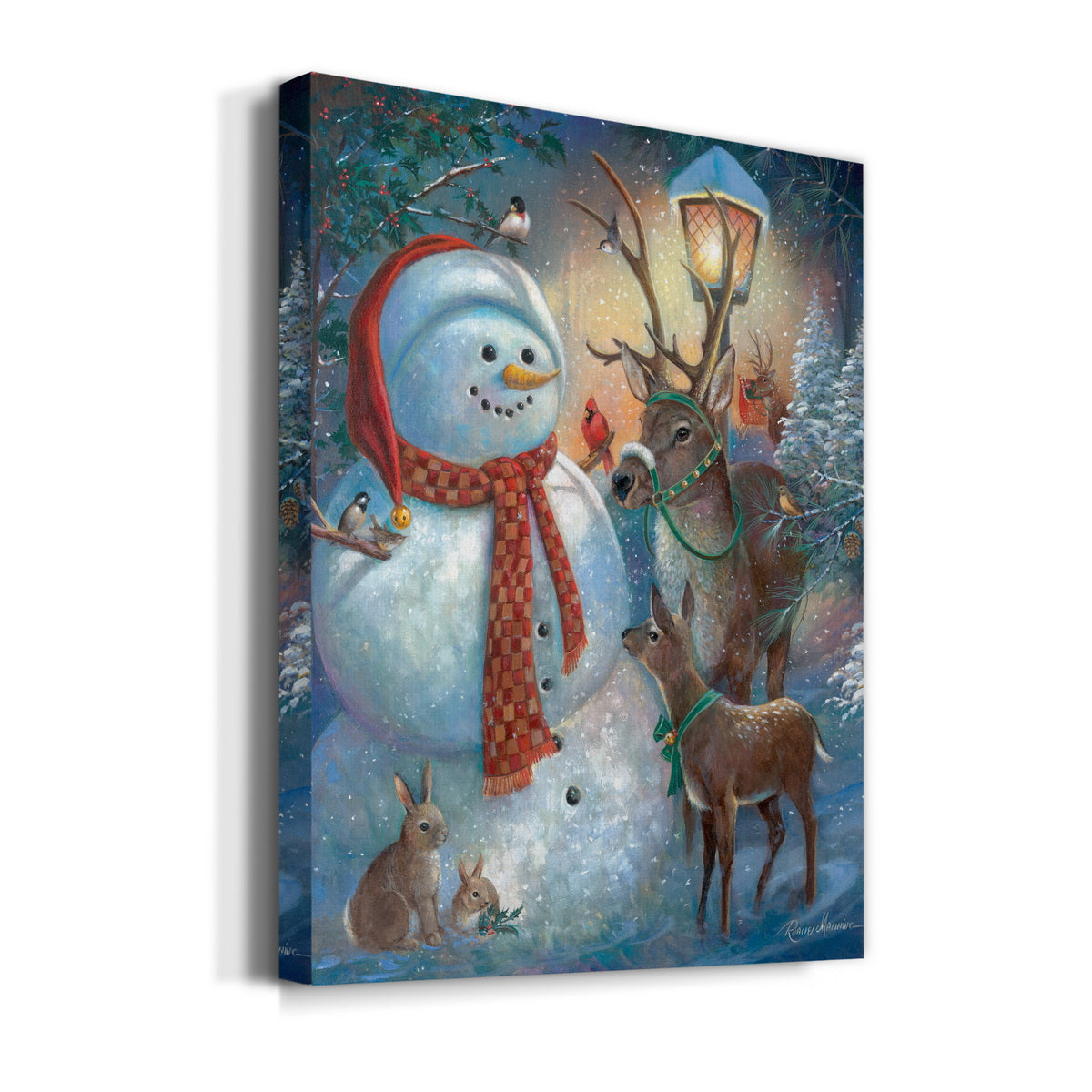 Hello Mr. Snowman! Premium Gallery Wrapped Canvas - Ready to Hang