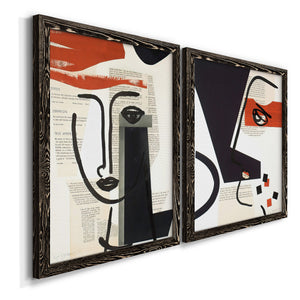 Faces of A Century V - Barnwood Framed Canvas Set