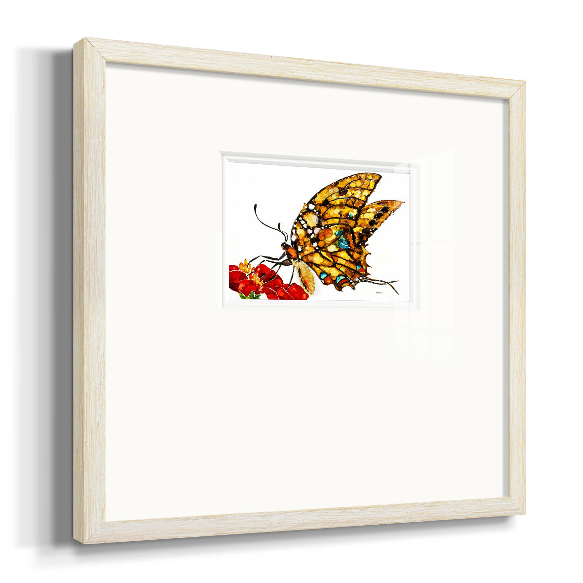 Wings II Premium Framed Print Double Matboard