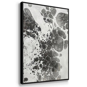 Marbling I - Framed Premium Gallery Wrapped Canvas L Frame 3 Piece Set - Ready to Hang