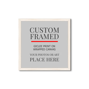 Square Custom Rustic Frames - Gallery Wrapped Canvas or Prints