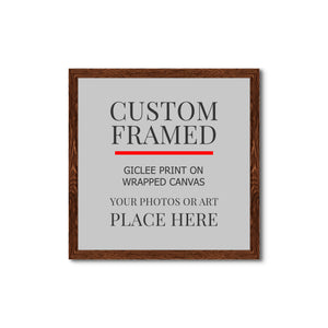 Square Custom Rustic Frames - Gallery Wrapped Canvas or Prints