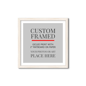 Square Custom Rustic Frames - Gallery Wrapped Canvas or Prints
