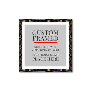 Square Custom Rustic Frames - Gallery Wrapped Canvas or Prints