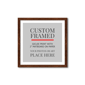 Square Custom Rustic Frames - Gallery Wrapped Canvas or Prints