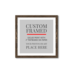 Square Custom Rustic Frames - Gallery Wrapped Canvas or Prints