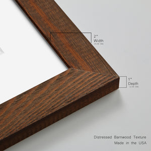 Lines Crossed II - Premium Framed Print - Distressed Barnwood Frame - Ready to Hang