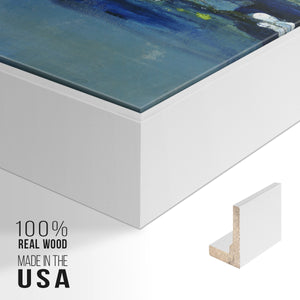 Current Air I - Framed Premium Gallery Wrapped Canvas L Frame - Ready to Hang