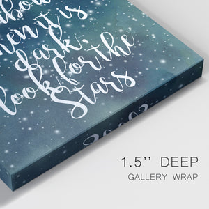 Galaxy Quote I Premium Gallery Wrapped Canvas - Ready to Hang