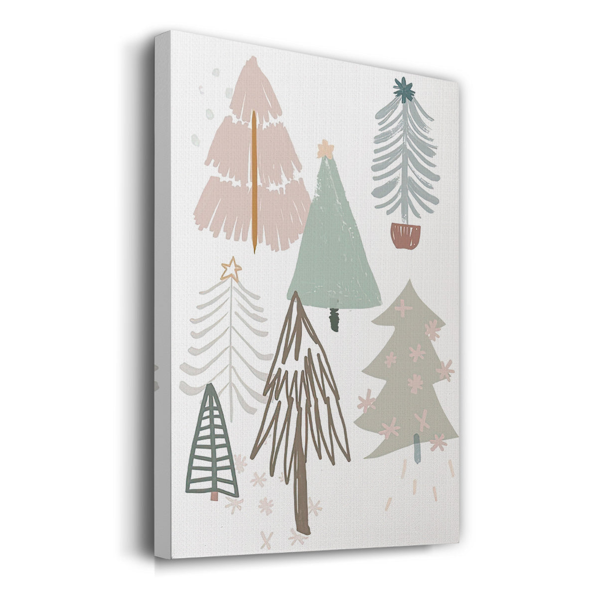 Christmas Tree Sketchbook Collection B - Gallery Wrapped Canvas