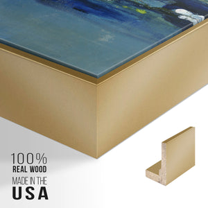 Current Air I - Framed Premium Gallery Wrapped Canvas L Frame - Ready to Hang