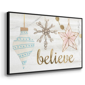 Elegant Ornaments Collection A - Framed Gallery Wrapped Canvas in Floating Frame