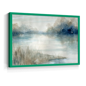 42053,watercolor,landscape,serene,reflection,river,dawn,mist,greenery,tranquility,calm,nature,peaceful,art,brushstrokes,sky,water,scenery,outdoor,riverbank,colors,light,softness,beauty,environment,subtle,composition,texture,stillness,horizon,morning,blue,shades,natural,creative,peacefulness,palette,tranquil,development,Re-stickable,Abstract