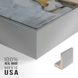 Grey Maiden I - Framed Premium Gallery Wrapped Canvas L Frame - Ready to Hang