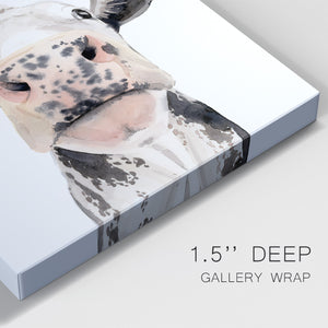 Watercolor Cow Portrait II Premium Gallery Wrapped Canvas - Ready to Hang