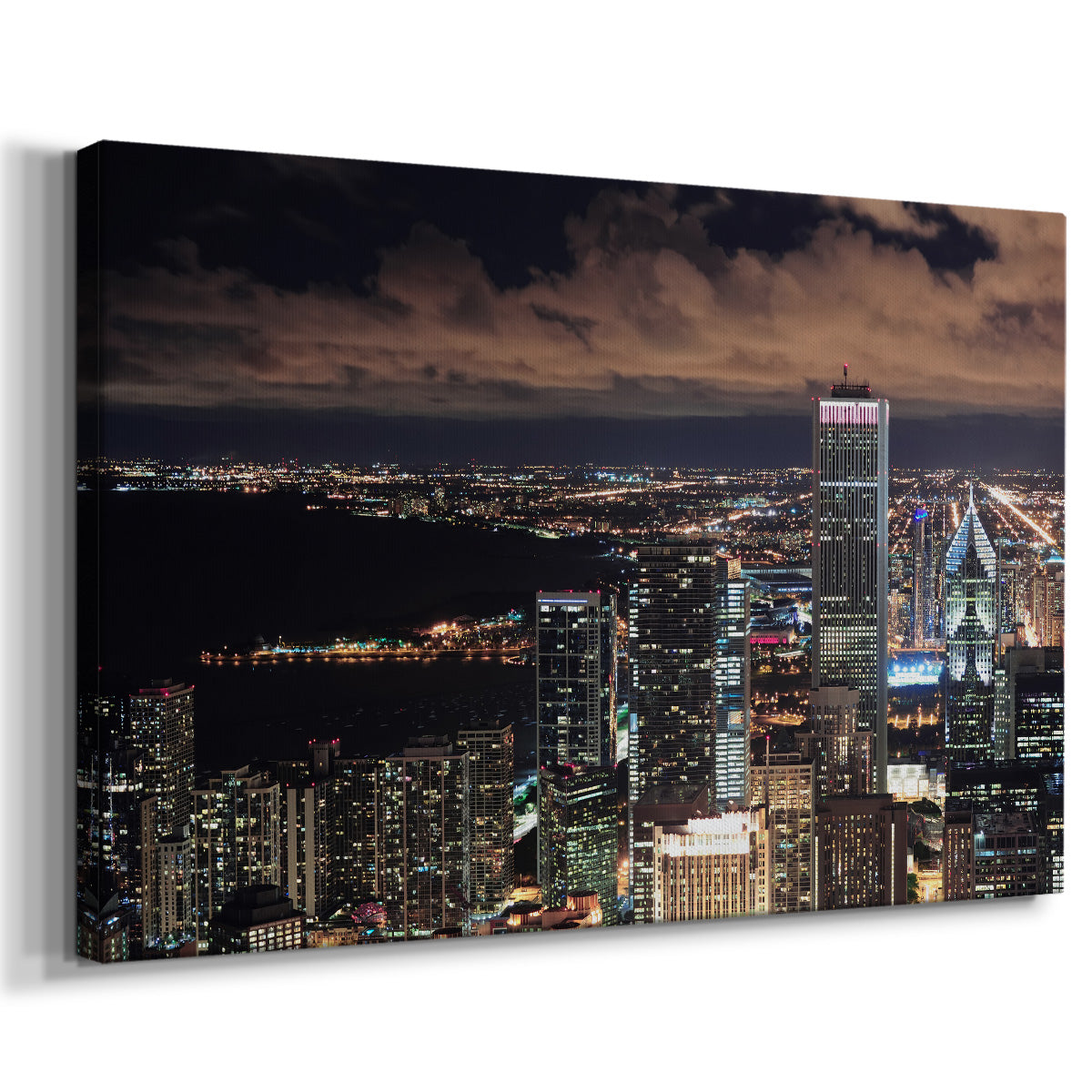 Chicago Aerial V - Gallery Wrapped Canvas