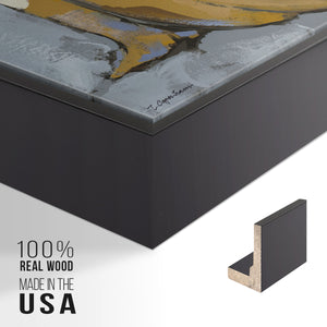 Grey Maiden II - Framed Premium Gallery Wrapped Canvas L Frame - Ready to Hang