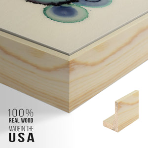 Geodes II - Framed Premium Gallery Wrapped Canvas L Frame - Ready to Hang