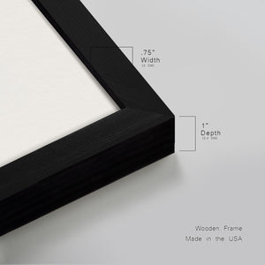 Low Light on Vermillion Premium Framed Print Double Matboard