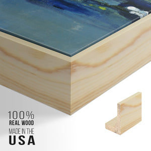 Current Air I - Framed Premium Gallery Wrapped Canvas L Frame - Ready to Hang