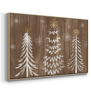 Barnwood Wonderland Collection A - Framed Gallery Wrapped Canvas in Floating Frame