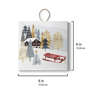 Christmas Chalet II, Handmade Ornament