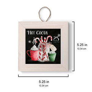 Peppermint Cocoa, Handmade Ornament