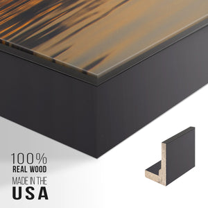 Molten Gold - Framed Premium Gallery Wrapped Canvas L Frame - Ready to Hang