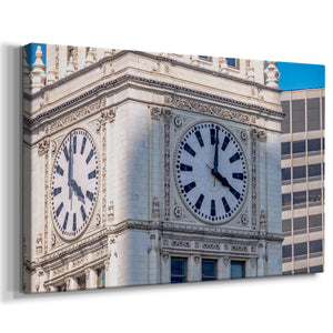 Chicago Clock - Gallery Wrapped Canvas