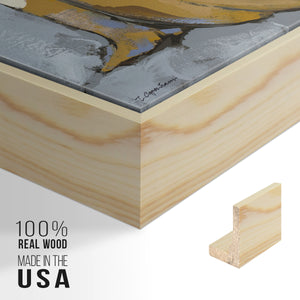 Grey Maiden II - Framed Premium Gallery Wrapped Canvas L Frame - Ready to Hang