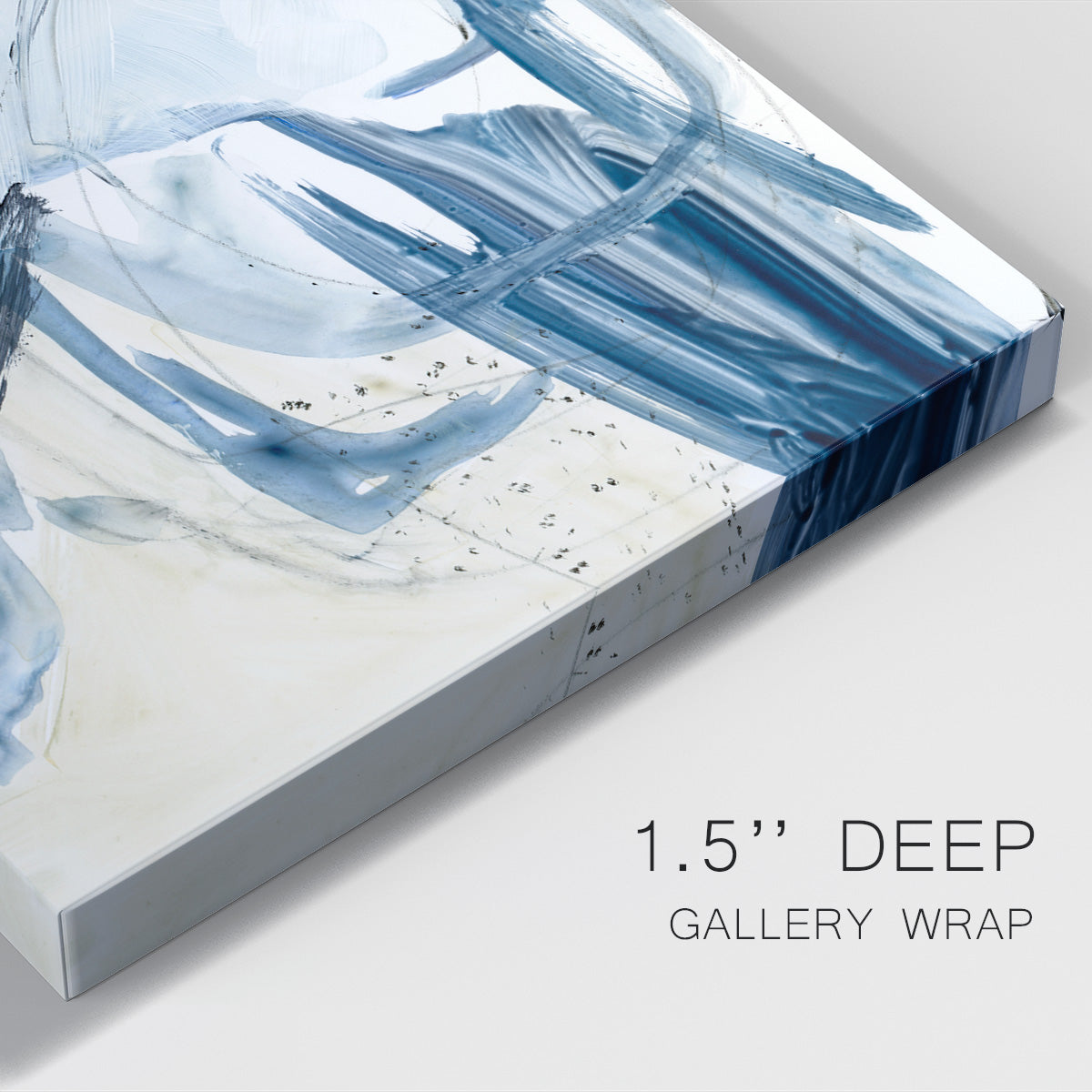 Indigo Swash I Premium Gallery Wrapped Canvas - Ready to Hang
