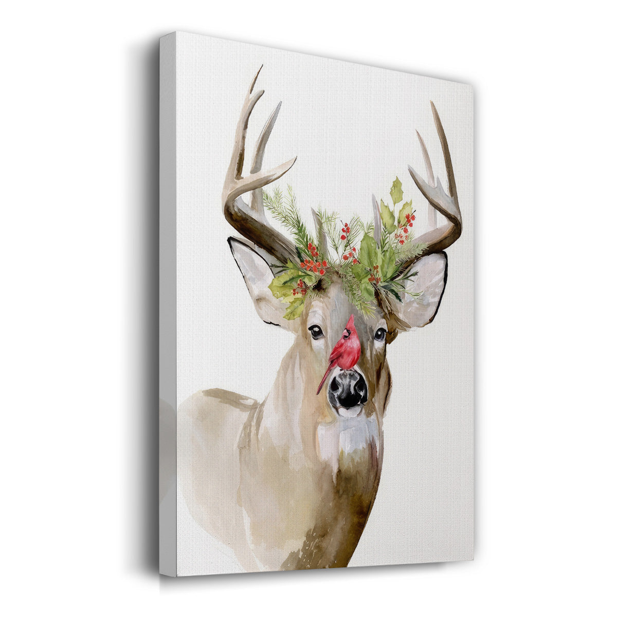 Holiday Deer II - Gallery Wrapped Canvas