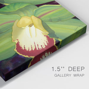 Lime Orchid I Premium Gallery Wrapped Canvas - Ready to Hang