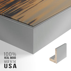 Molten Gold - Framed Premium Gallery Wrapped Canvas L Frame - Ready to Hang