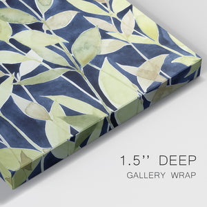 Indigo Blooming Night II - Canvas Art Print