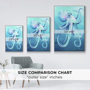 Octopus Framed Premium Gallery Wrapped Canvas - Ready to Hang