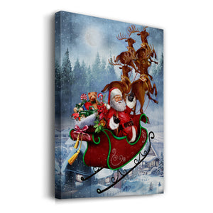 Santa's Sleigh - Gallery Wrapped Canvas