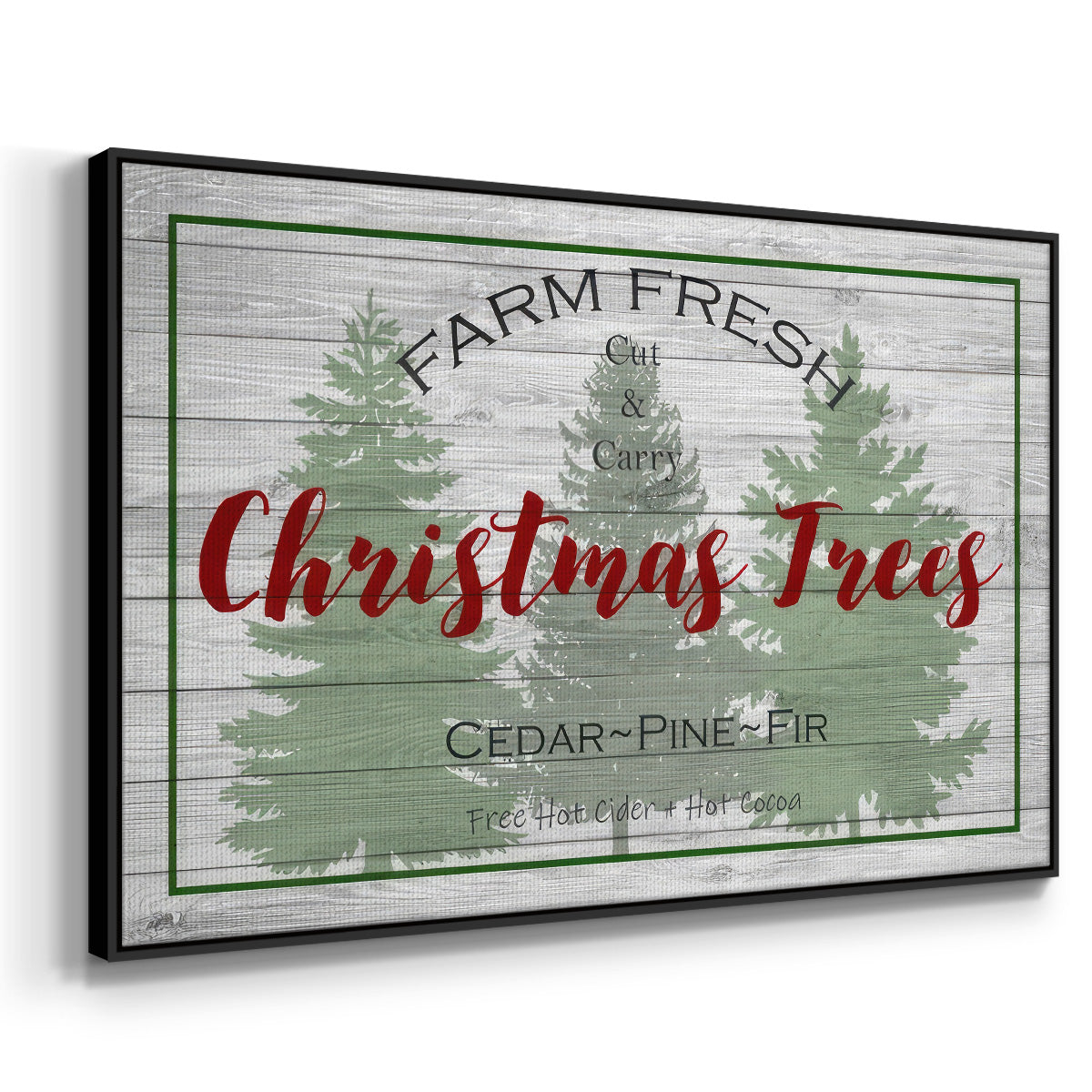 Farm Fresh - Framed Gallery Wrapped Canvas in Floating Frame