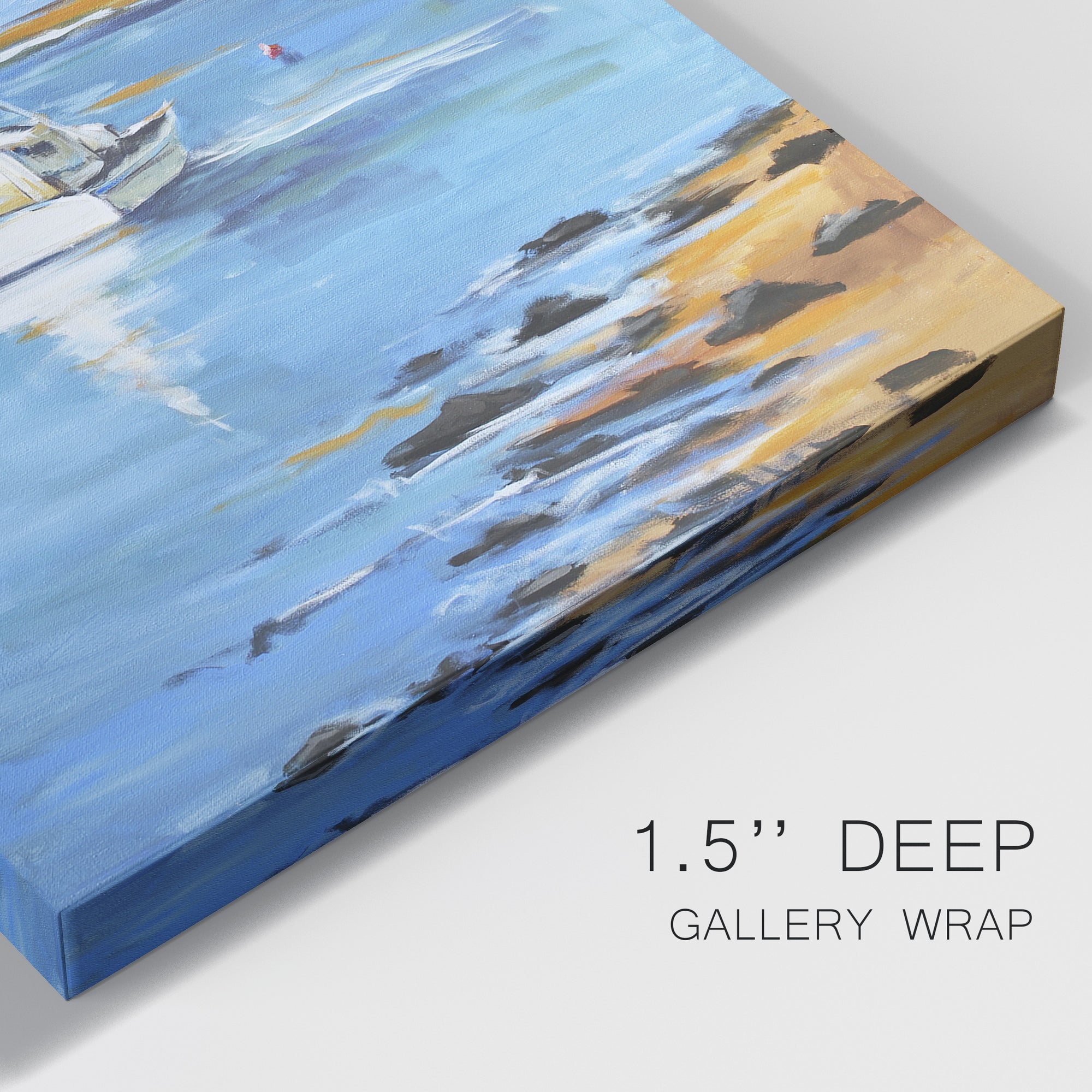 Harbor Side II Premium Gallery Wrapped Canvas - Ready to Hang