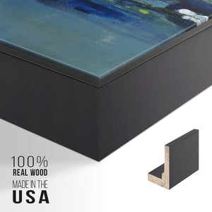 Current Air I - Framed Premium Gallery Wrapped Canvas L Frame - Ready to Hang