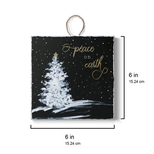 Peace on Earth Tree, Handmade Ornament